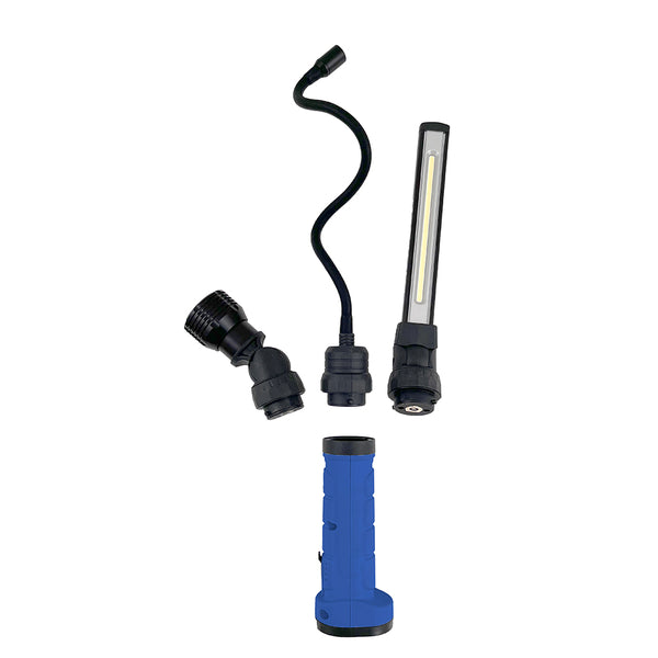 GrizzlyPRO 2-in-1 Quick Change LED Rechargeable Work Light Kit