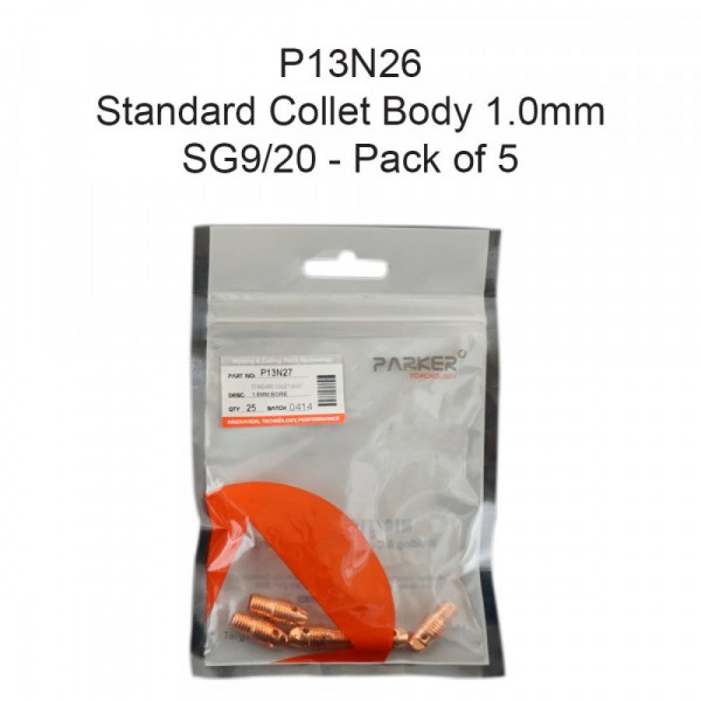 Standard Collet Body 1.0mm SG9/20 Pack Of 5