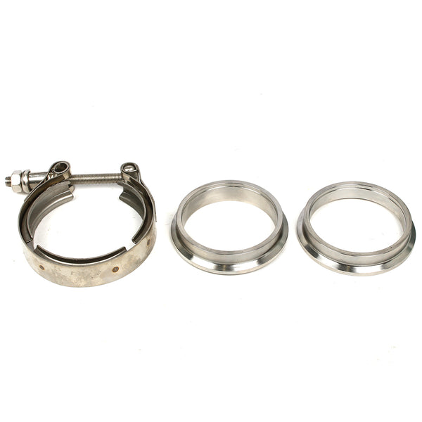 Exhaust Flange 3" ID V Band Clamp Kit Stainless Steel