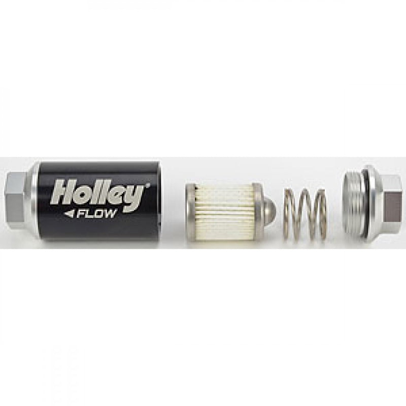 Holley Fuel Filter Billet 100 GPH 40 MIC 3/8 NPT Each