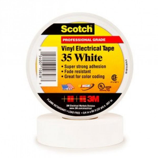 Scotch 35 VINYL WHITE 19mm x 20M