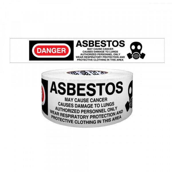 Presco Danger Asbestos Barrier Tape