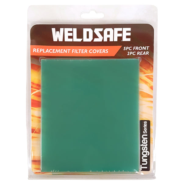 Weldsafe 7pc Welding Helmet Replacement Filter Covers Set - Tungsten