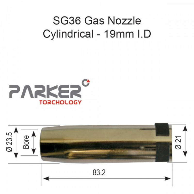 Parker SG36 Nozzle Cylindrical Pack Of 2