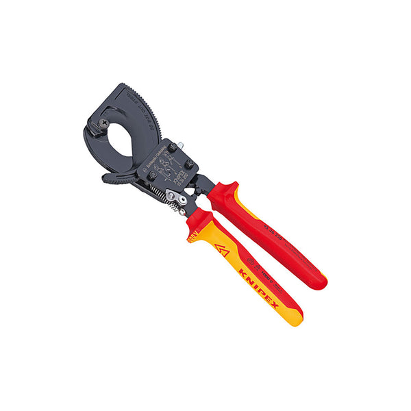 KNIPEX® VDE 1000V Cable Cutter With Ratchet Action