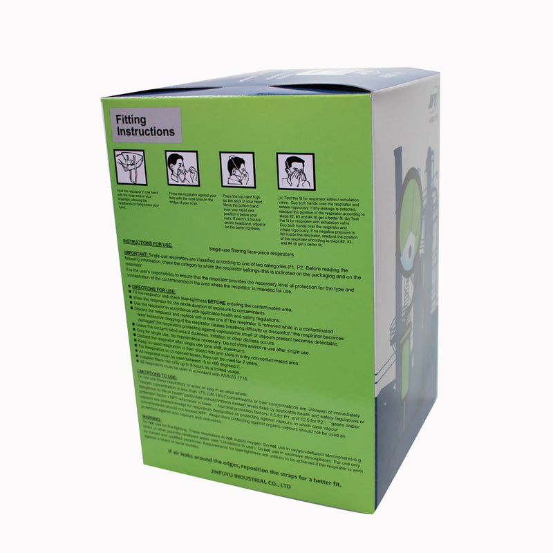 Dust Mask Disposable Valved SC611/P2 Respirator Box Of 12