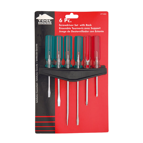 6pc Screwdriver Set With Holder