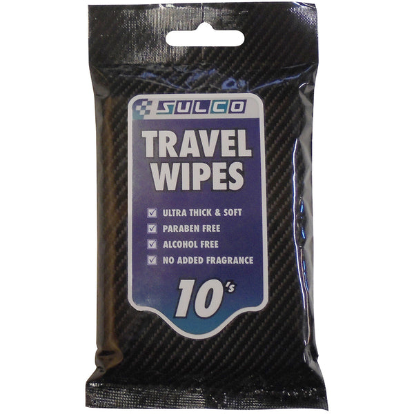 Sulco Travel Wipes 10s, 1 Carton (48 x 10s)