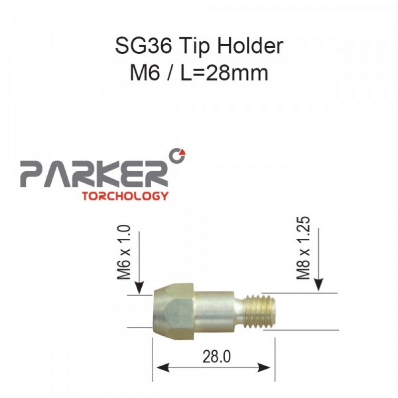 Parker SG36 Tip Holder M6 Tips Pack Of 2
