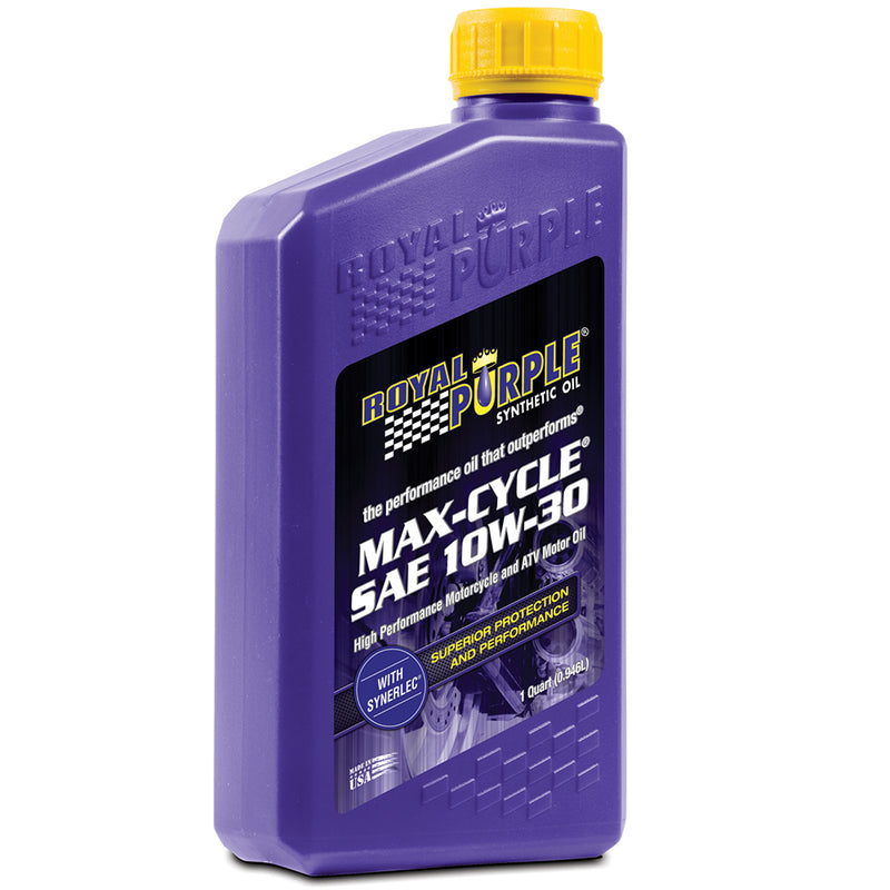 10W30 Royal Purple Max Cycle Oil (1Qt/946mls) SOLD EACH