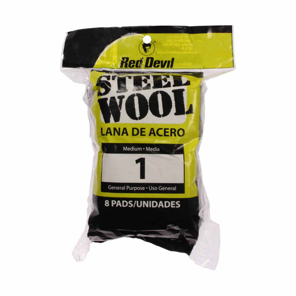 Steel Wool - Medium #1, 8 Pad Pack