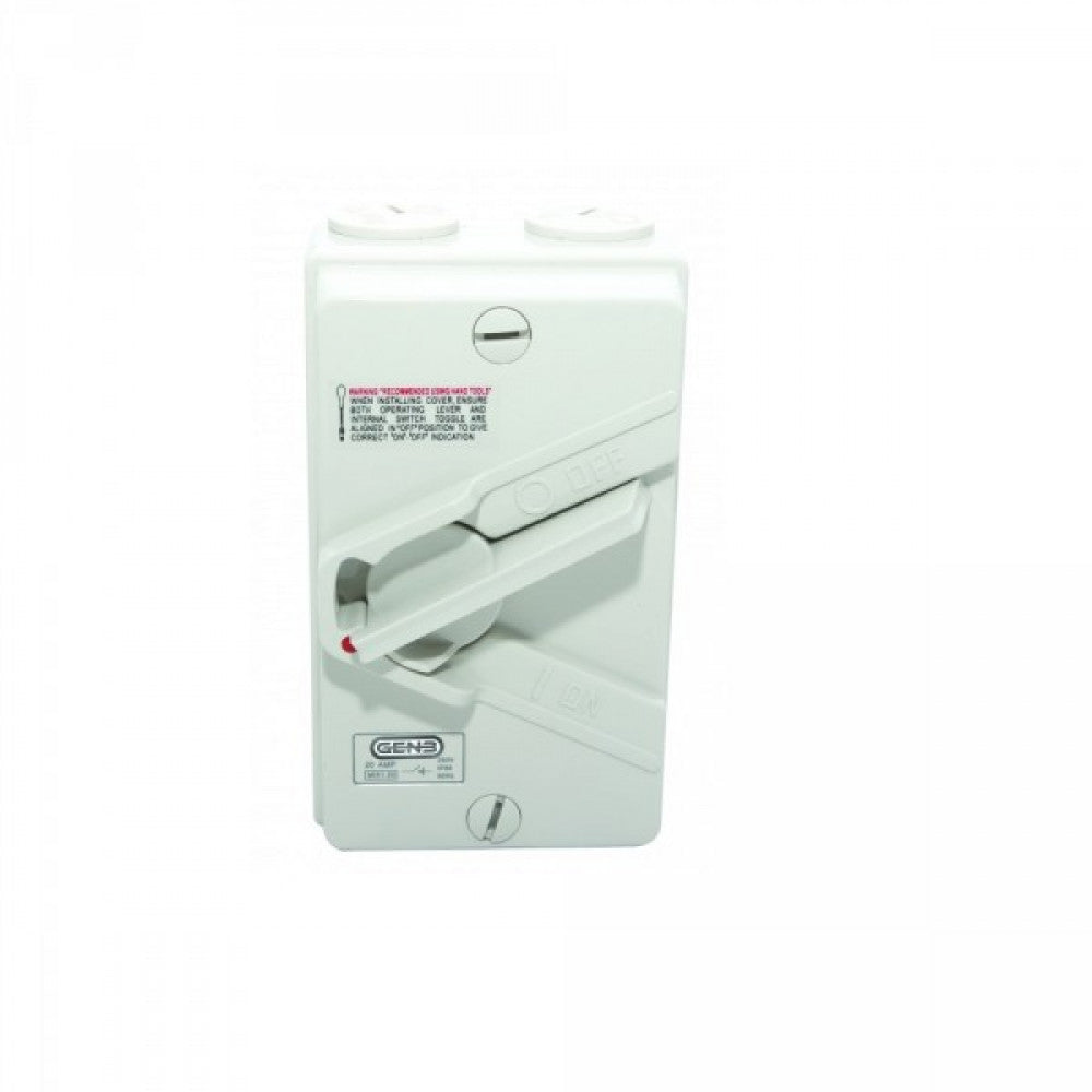3 Pole 20A 3PH 415V Isolating Switch IP66