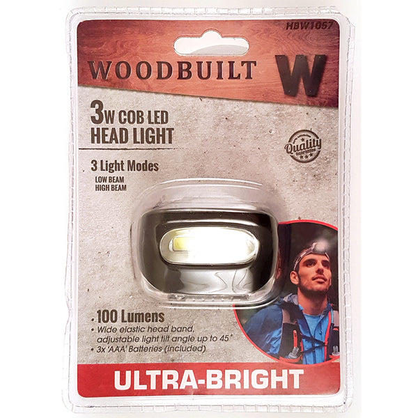 Woodbuilt 3W COB LED Head Light