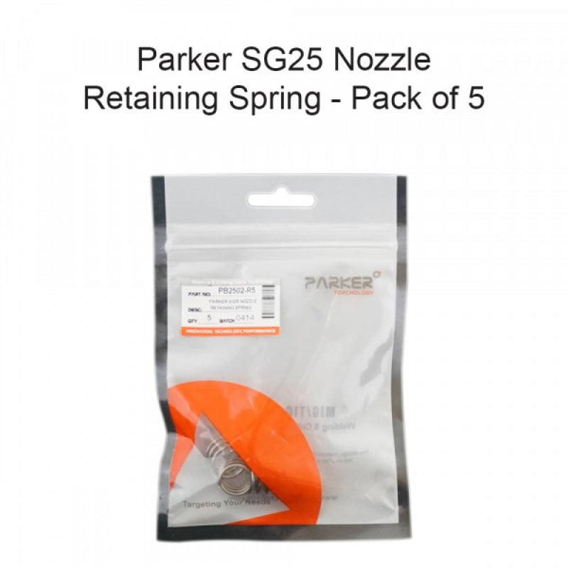 Parker SG25 Nozzle Retaining Spring Pack Of 5
