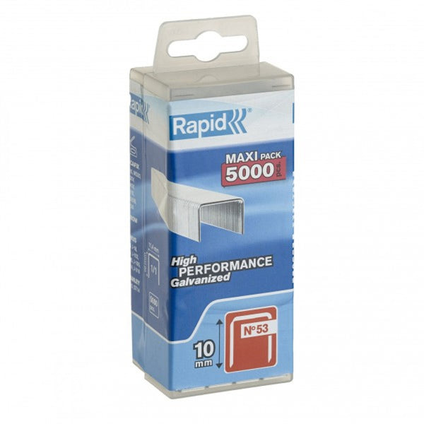 Rapid Staples 53/10 5000pcs Plastic Box