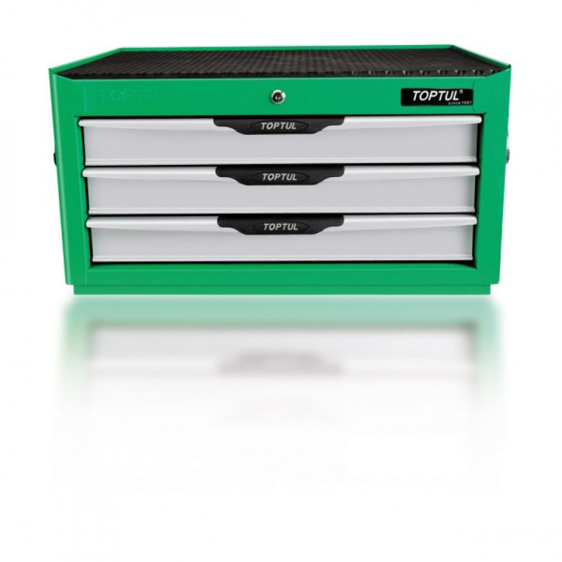 Toptul 3 Drawer Tool Chest With Tools 178pce Green