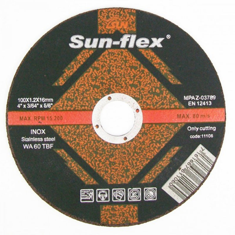 10 Pack Metal Cutting Disc 100mm x 1.2mm x 16mm