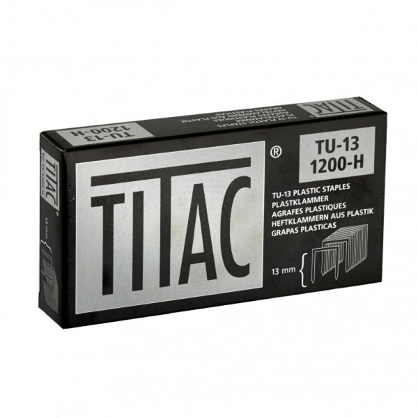 Titac Plastic U Staples TU13 Hard Pkt 1200pcs