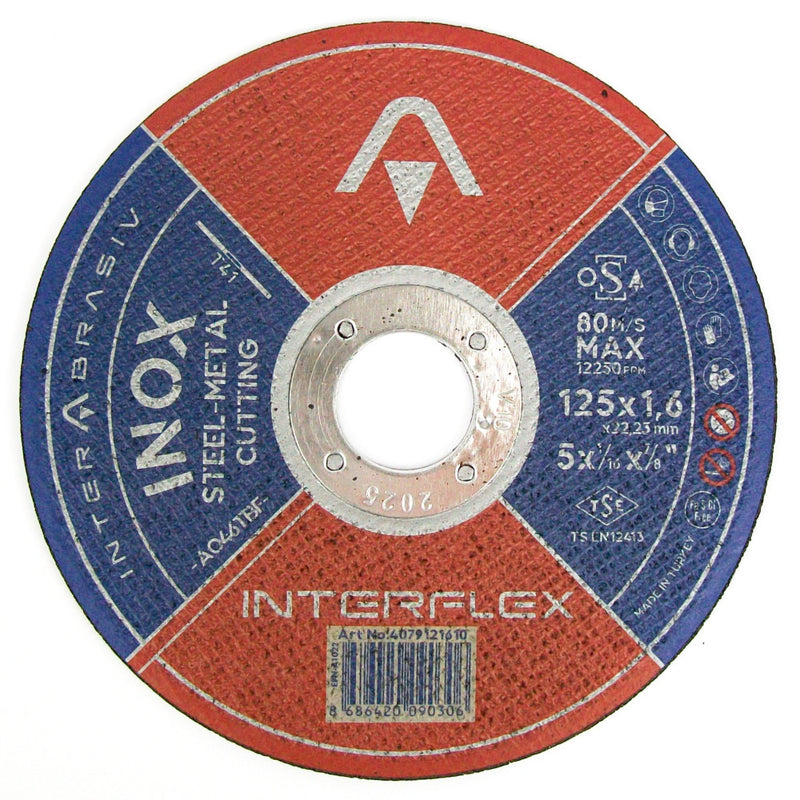 50 Pack Metal Cutting Disc 125mm x 1.6mm x 22mm