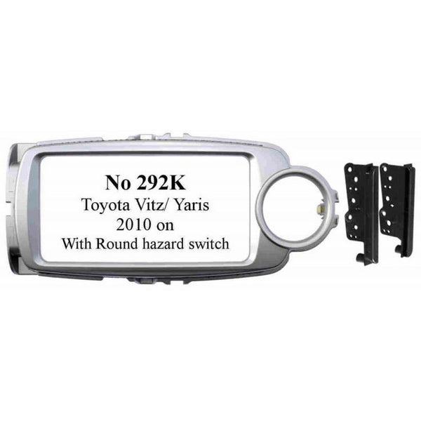 Toyota Vitz Yaris 2010-On Silver (Round Hazard)