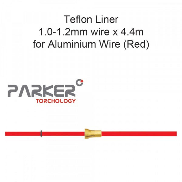 Teflon Liner 1.0-1.2mm x 4.4m For Soft Wire (Red)