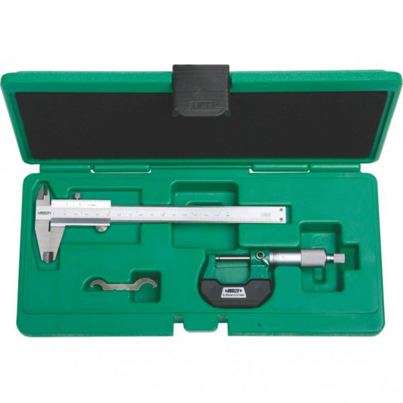 Measuring Tool Set 2Pce 150mm/6" Vernier Caliper & 0-25mm Micrometer Insize 5021