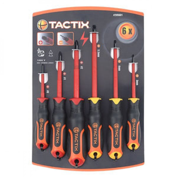 Tactix - Screwdriver Insulated 6Pc Set