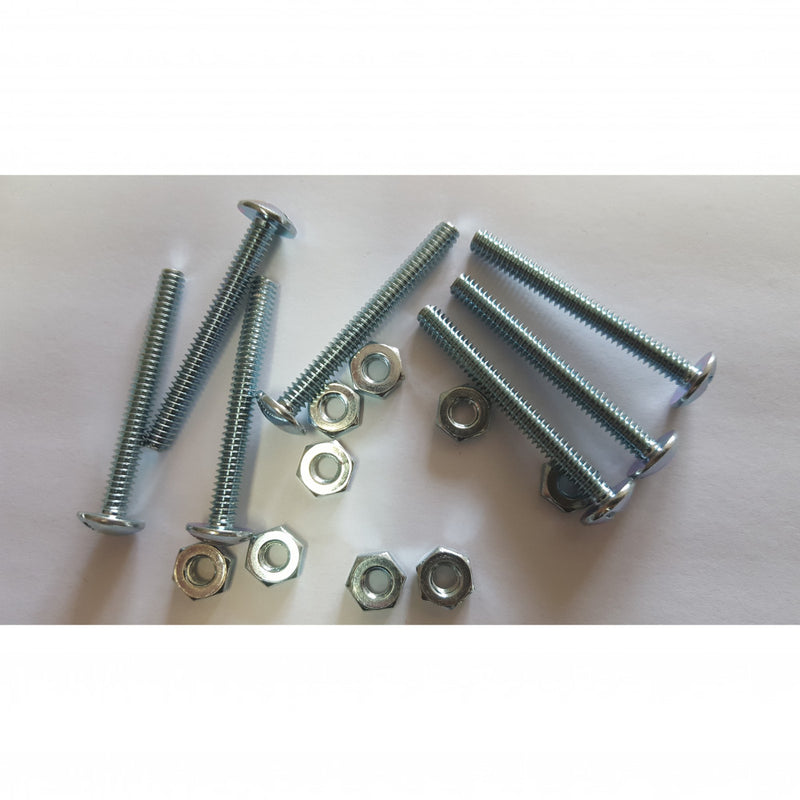 Gutter Bolt & Nut 25 Pc JAR 1/4 x 2.1/2 Zinc