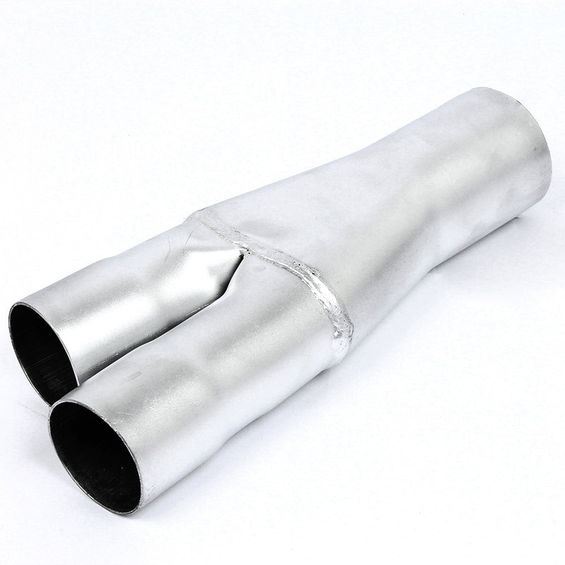 1X 3.0" In 2X 2.5" Out Exhaust Y-Pipe Mild Steel