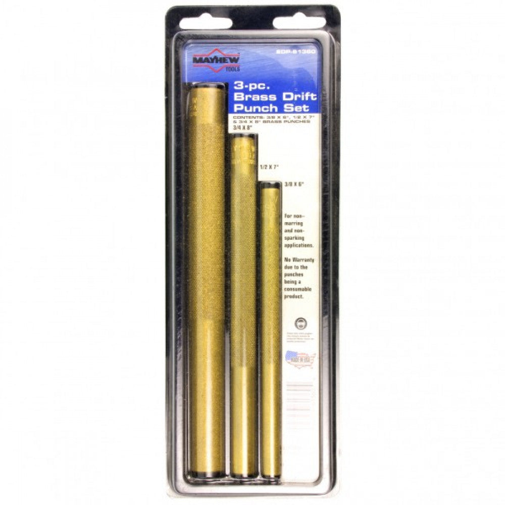 Mayhew Brass Punch Set 3Pc