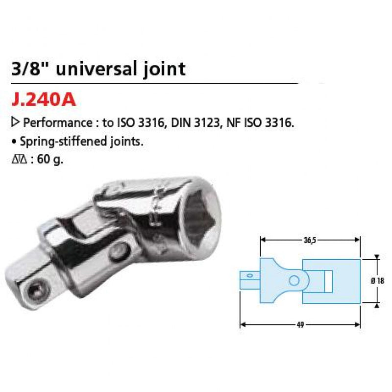 Universal Joint Std 3/8"Dr Facom J.240A