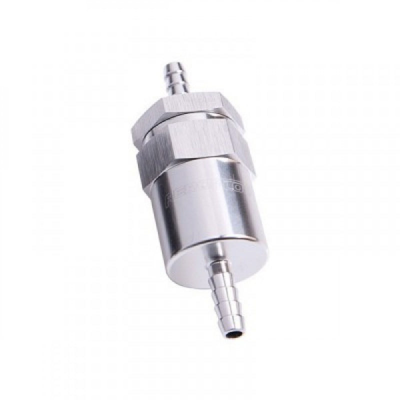 FUEL FILTER 1/2 BARB 30 MICRON SILVER