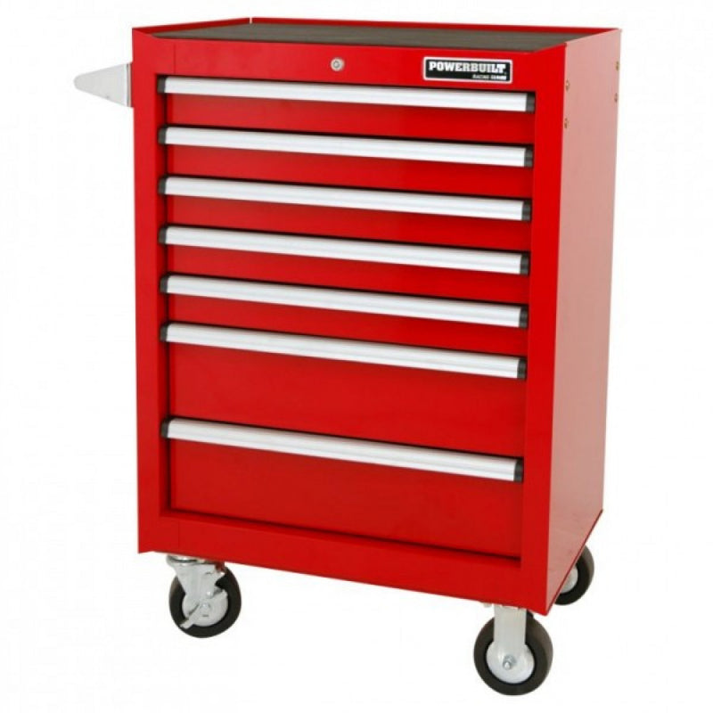 Powerbuilt 7 Drawer Roller Cabinet - Racing Red