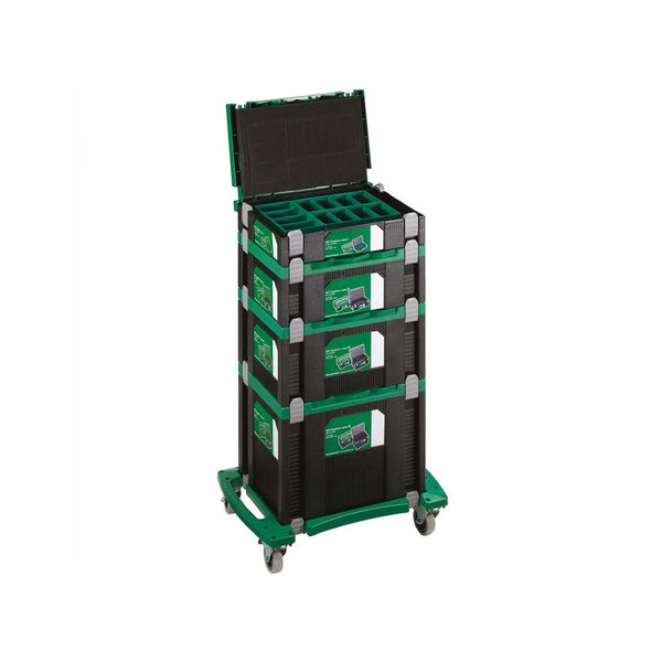 HiKOKI Stackable System Case Stack Combo With Organiser And Trolley