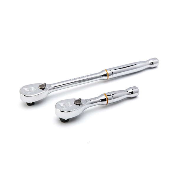 2 Pc. 3/8 Inch Drive 90-Tooth Compact Head Teardrop Ratchet Set