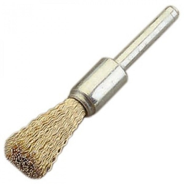 12mm x 25mm x 0.4mm Flat End Brush- 6mm Shank - Coated Steel Loose BH1225G