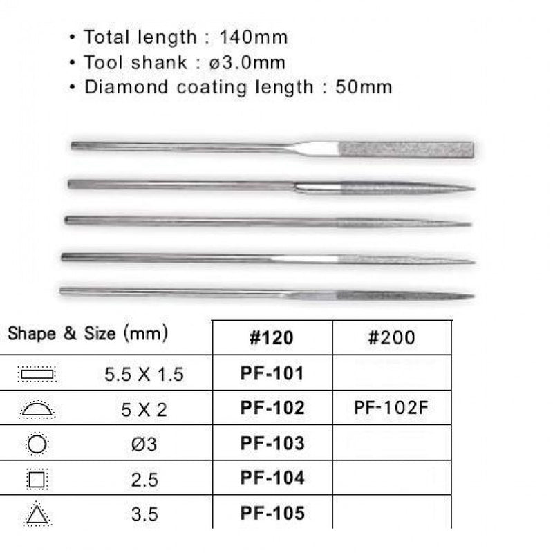 Best Pf-101 Flat Diamond Needle File