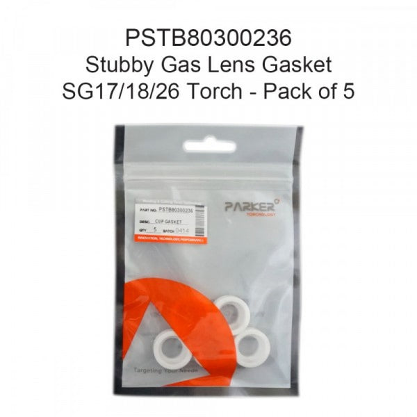 Stubby Gas Lens Gasket SG17/18/26 Pack Of 5