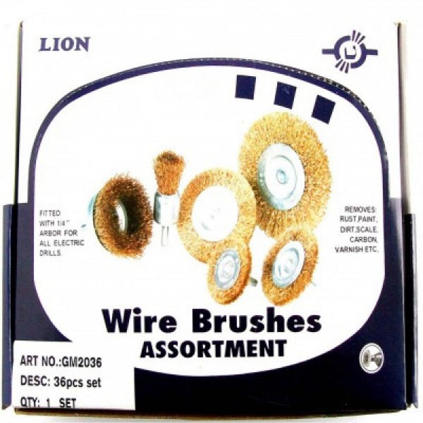 Wire Brush 36 Piece Kit