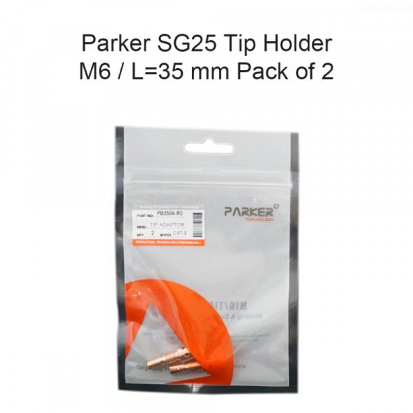Parker SG25 Tip Holder M6 / L=35 mm Pack Of 2