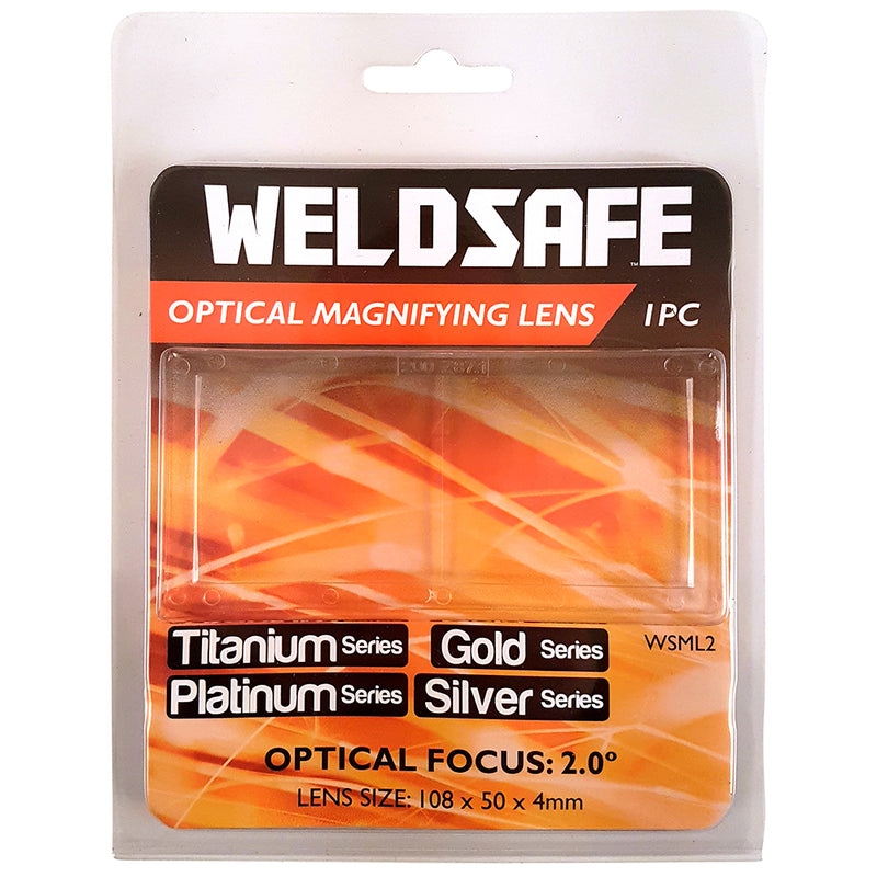 Weldsafe 1Pc Welding Helmet Magnifying Lens - 3.0 Degree