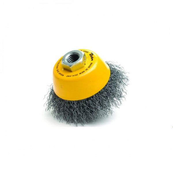 Cup Brush High Speed 75mm x 22mm x 0.3mm - M10 Multi Fit - Coated Steel