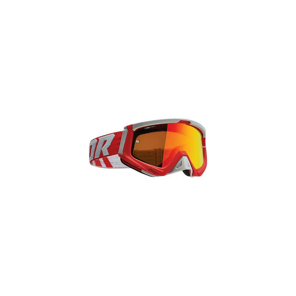 Thor MX Goggles S22 Sniper Red Grey Inc Spare Lens