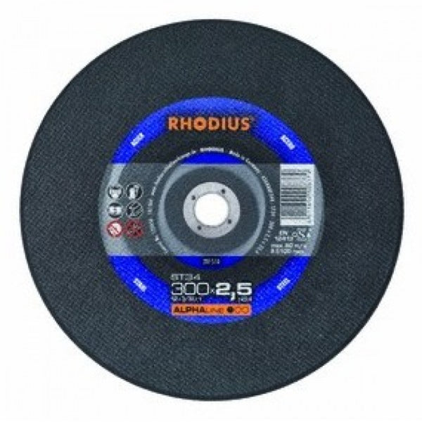 Rhodius ALPHAline ST34 300x2.5x25.4mm Cut Off Disc - 2 Pack