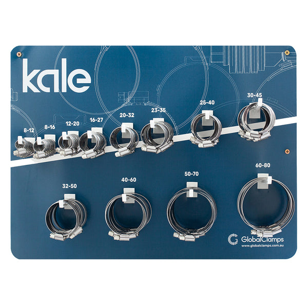 Kale 102Pc Wall Merchandiser W/Stock Wd 9/12mm W3