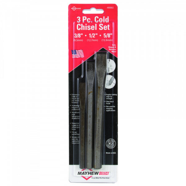 Mayhew Carded Cold Chisel Set 3Pc