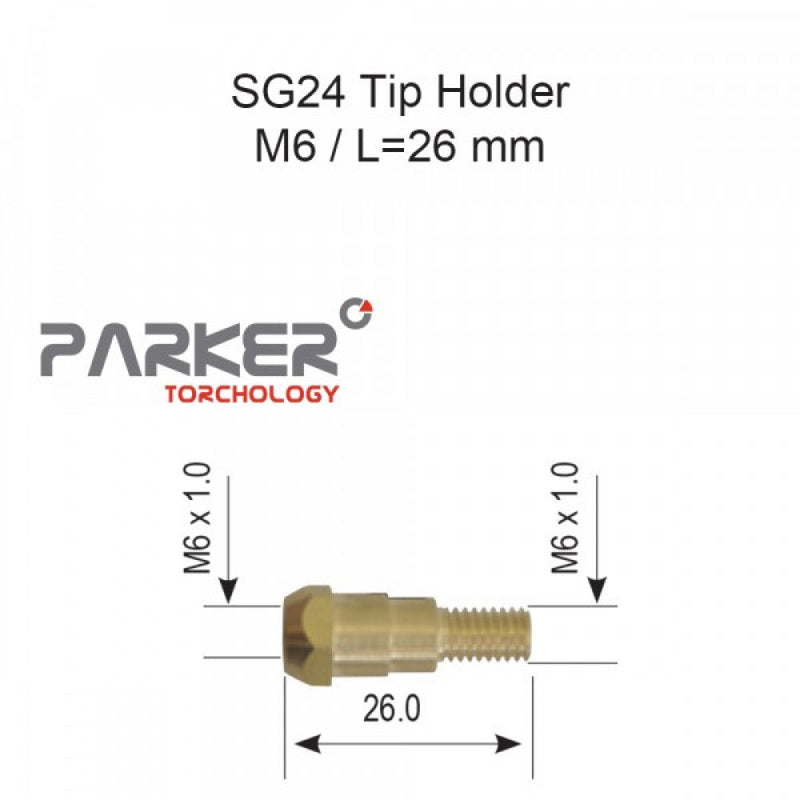 Parker SG24 Tip Holder M6 Pack Of 2