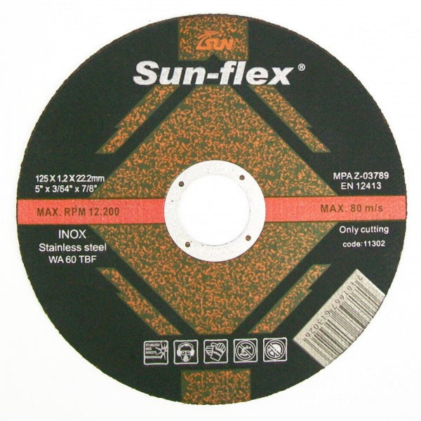 10 Pack Metal Cutting Disc 125mm x 1.2mm x 22mm