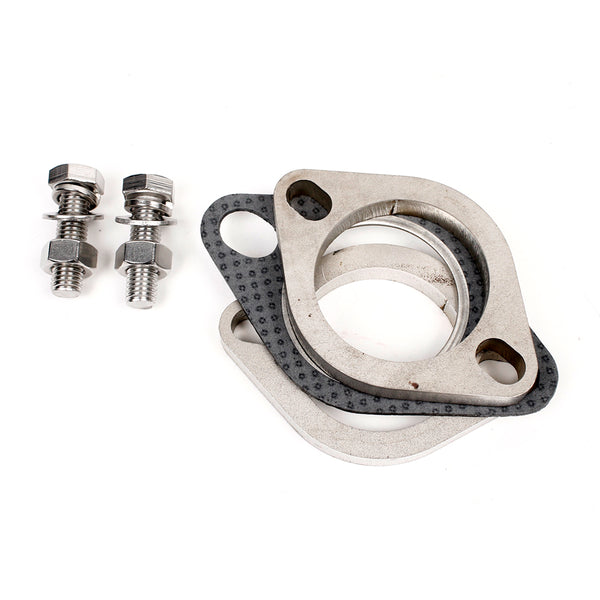 2" ID Exhaust Flange Kit 2-Bolt SS201 Stainless Steel
