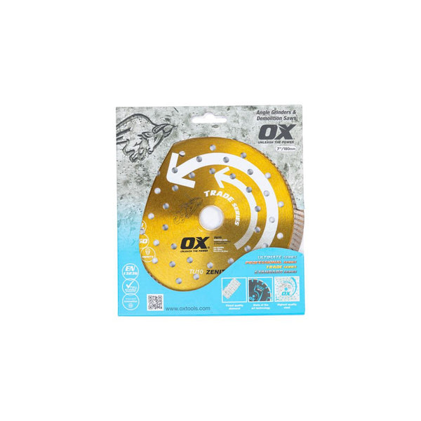 OX Premium Turbo Segmented Blade 180mm - Universal/Hard